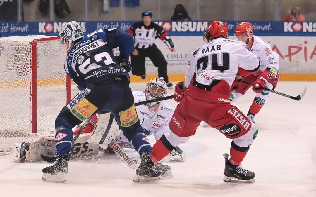 Dresdner Eislöwen sichern sich ersten Matchpuck zum DEL2 Klassenerhalt