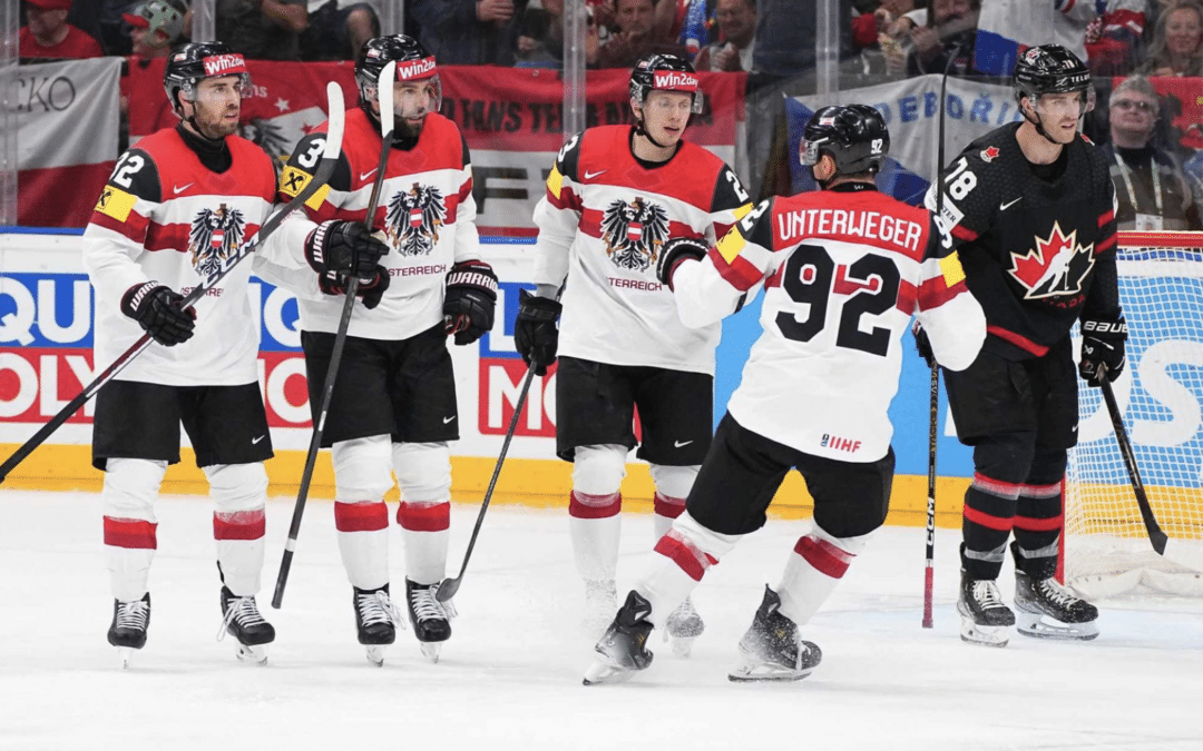 IIHF WM 2024 -Österreich holt gegen Weltmeister Kanada sensationell einen Punkt / 5 Tore im letzten Drittel