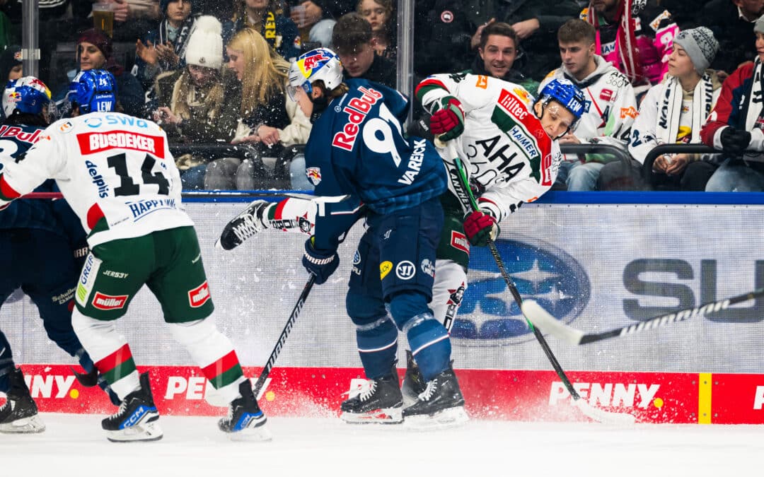 EHC Red Bull München ringt die Augsburger Panther nieder